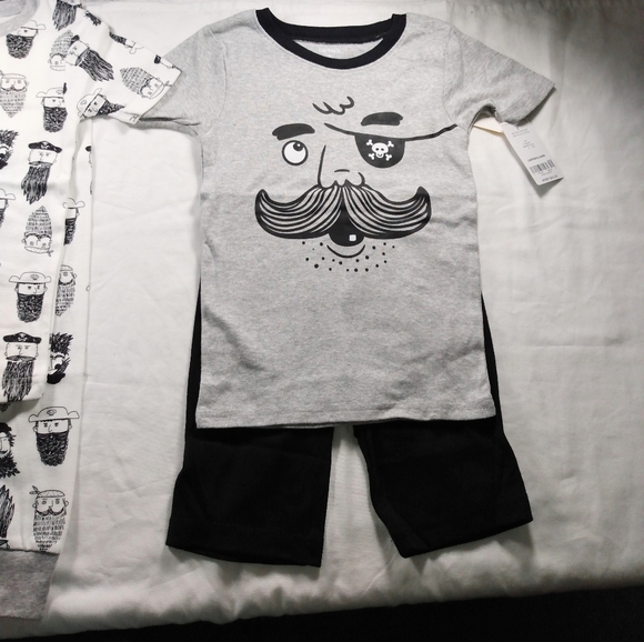 Carter's 4 pcs Pirate Snug fit cotton pajama Boys size 5 new with tags - Picture 2 of 6